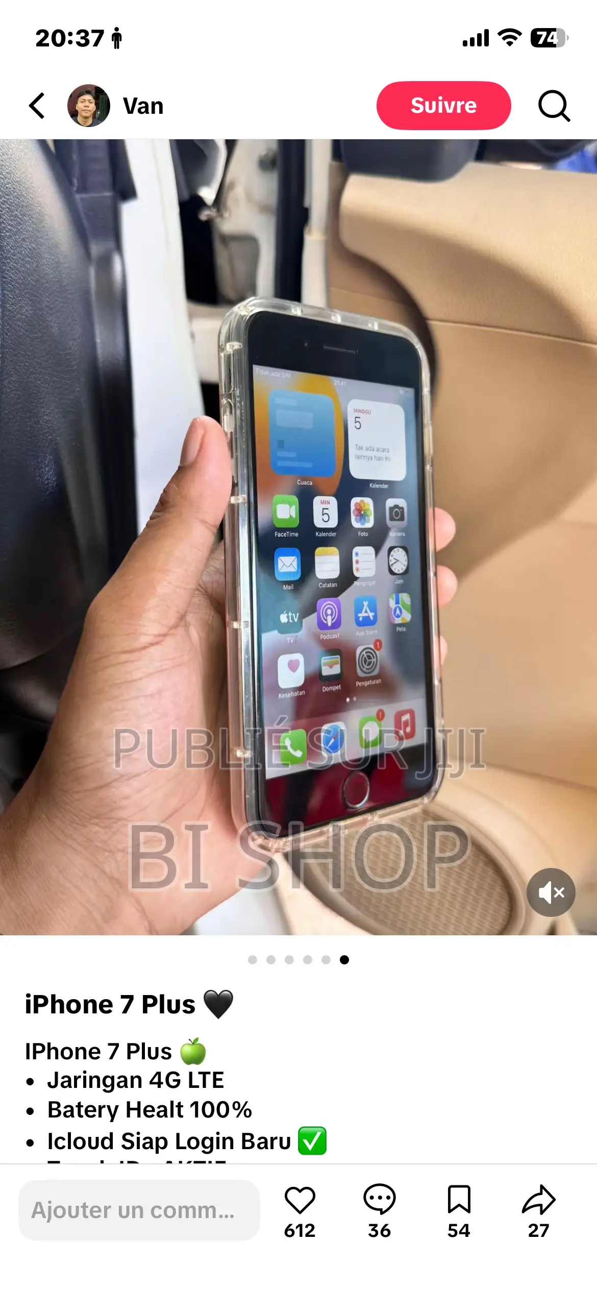 Nouveau Apple iPhone 7 Plus 128 GB Blanc