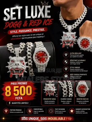 Set Luxe Dog Red Ice
