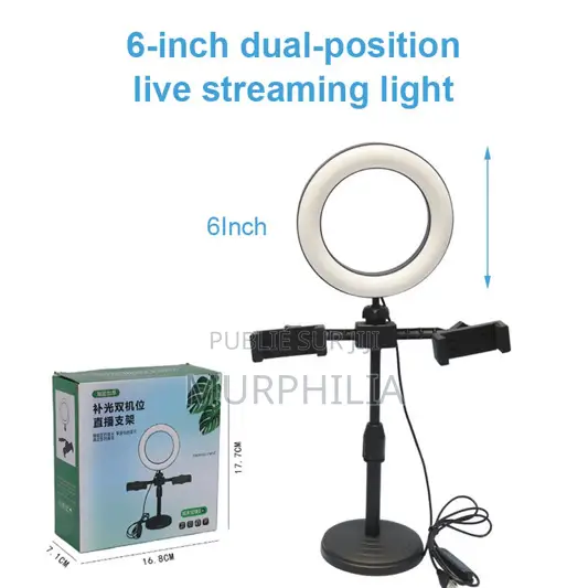 Mini Ring Light Led Avec Trépied – Comme Neuf – 4 000 Fcfa