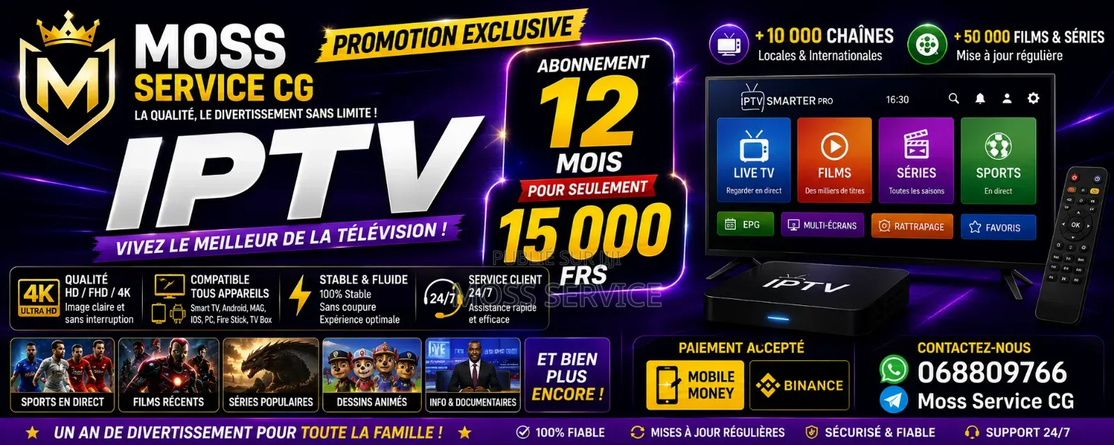 Promotion Abonnement Iptv