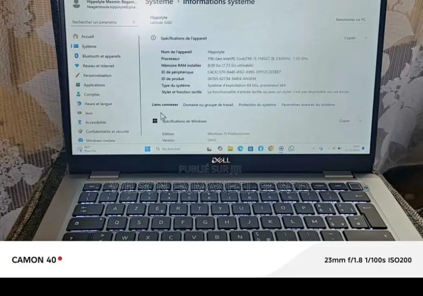 Nouveau Dell Latitude 5320 8GB Intel Core i5 SSD 512GB