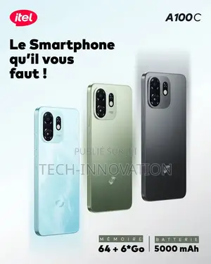 Nouveau Itel A100C 64 GB Noir