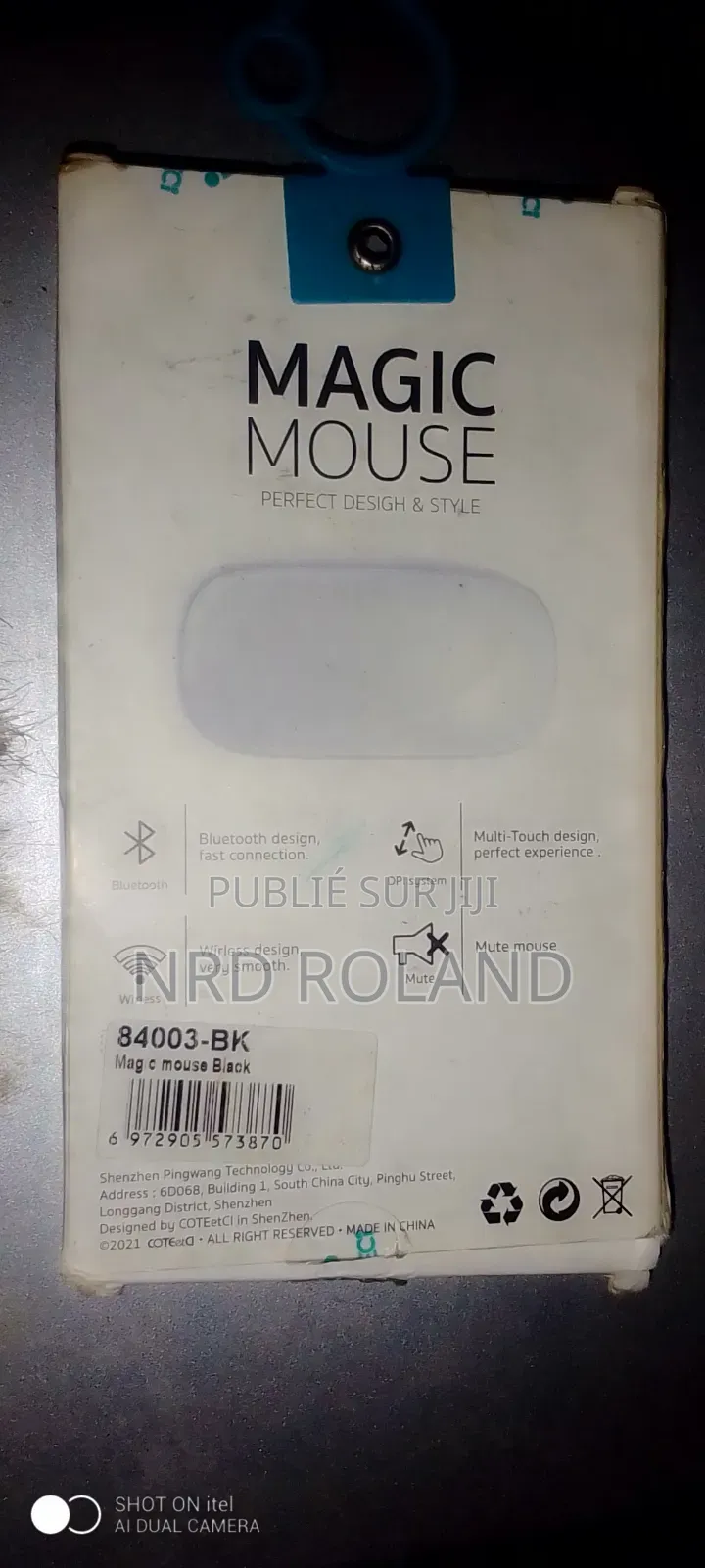 Souris Bluetooth Magic Mouse Coteetci