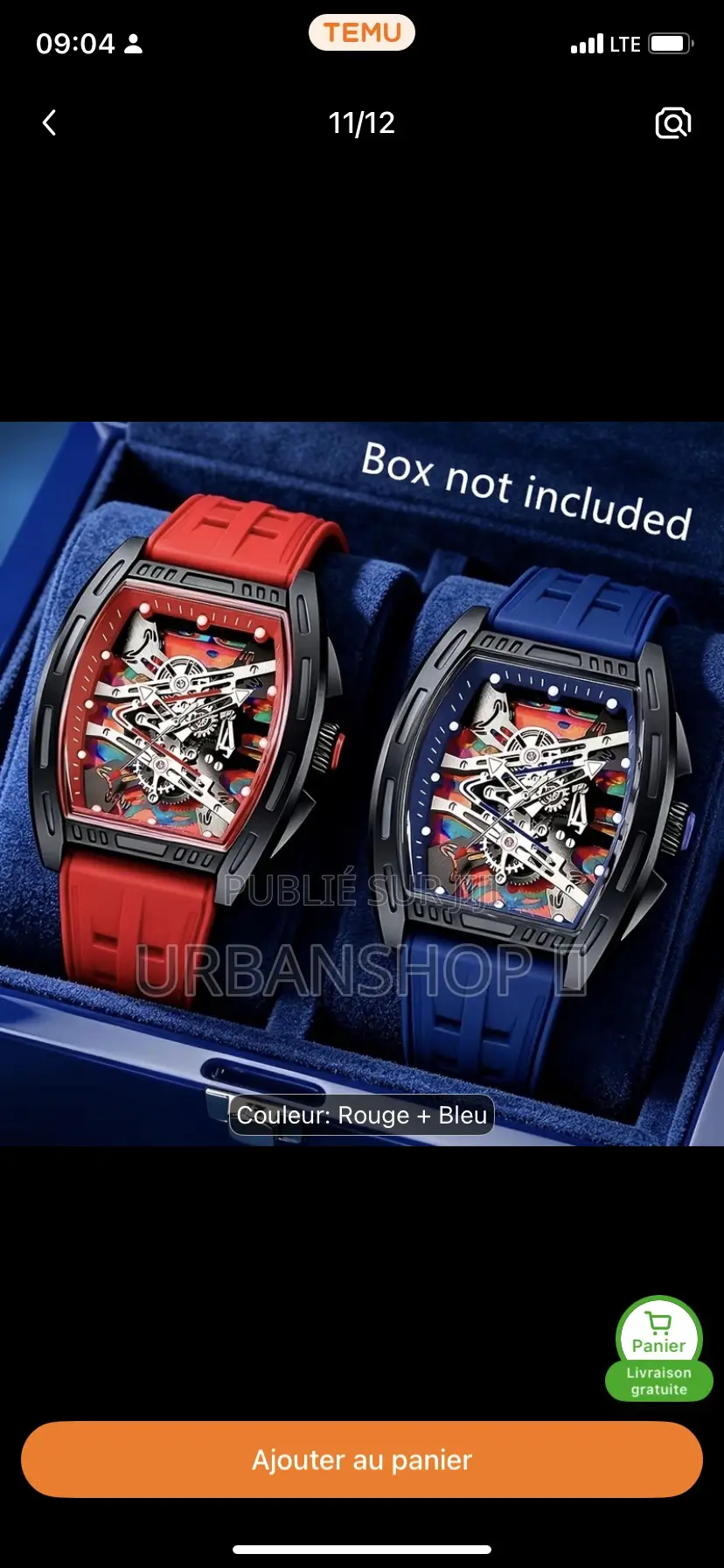 Montre À Quartz