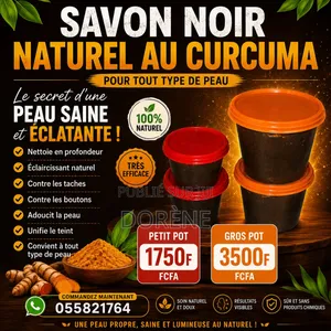Savon Noir Éclaircissant Anti-Tâche Au Curcuma